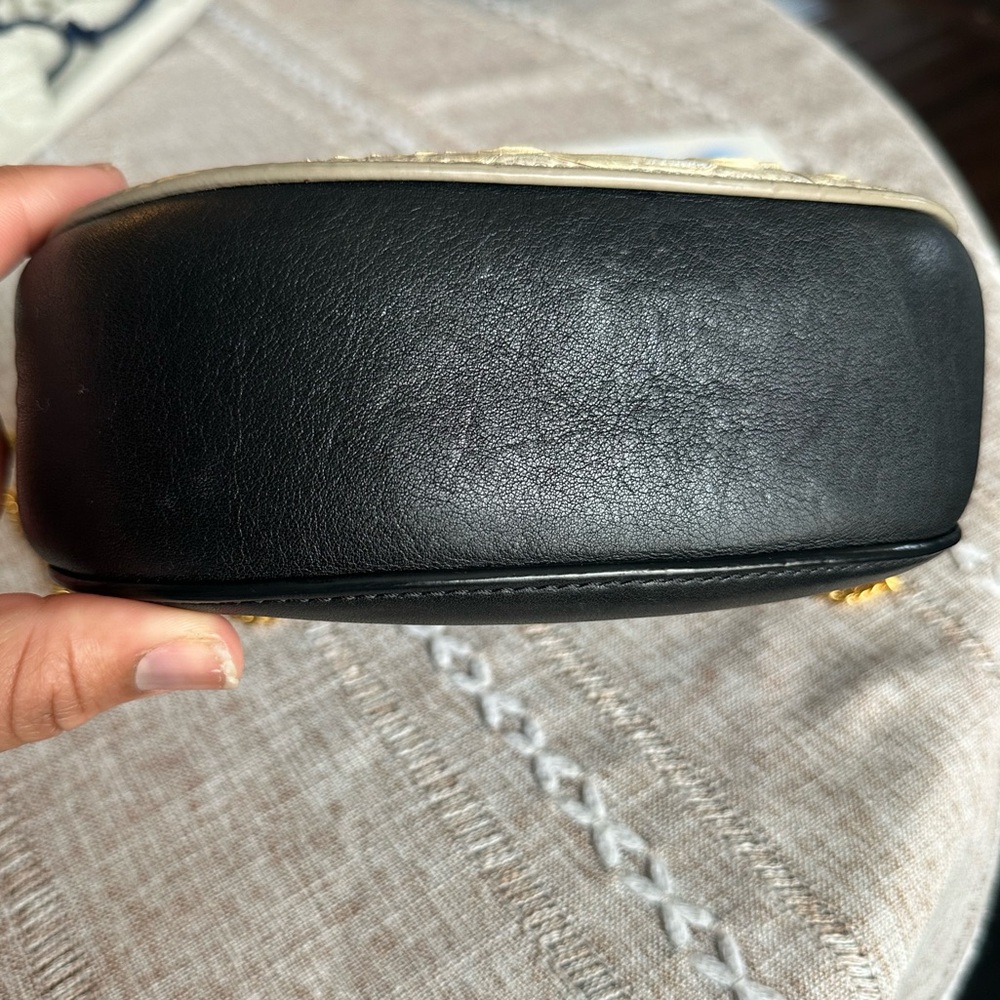 Chloe Mini Drew Crossbody - Black Python Embossed - image 6